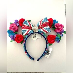 Disney Minnie Mouse Ears Queen of the Kingdom Rose Headband NWT